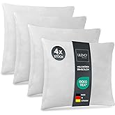 LILENO HOME Kissenfüllung (4er Set) | Pralle Füllung für Couchkissen & Dekokissen 50x50 | Wolkenweiches Sofa Pillow & Schlafk